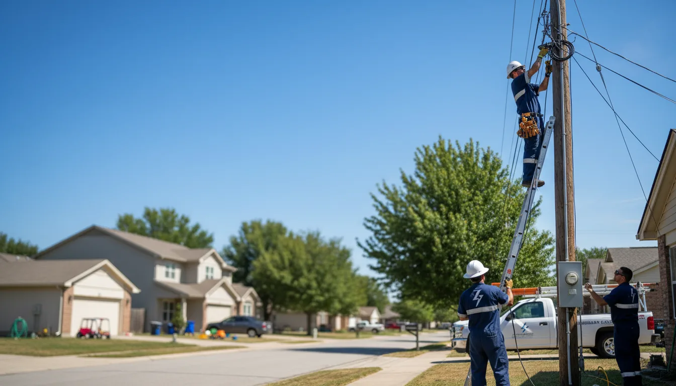 Residential electrician providing installation services in Simsbury, CT